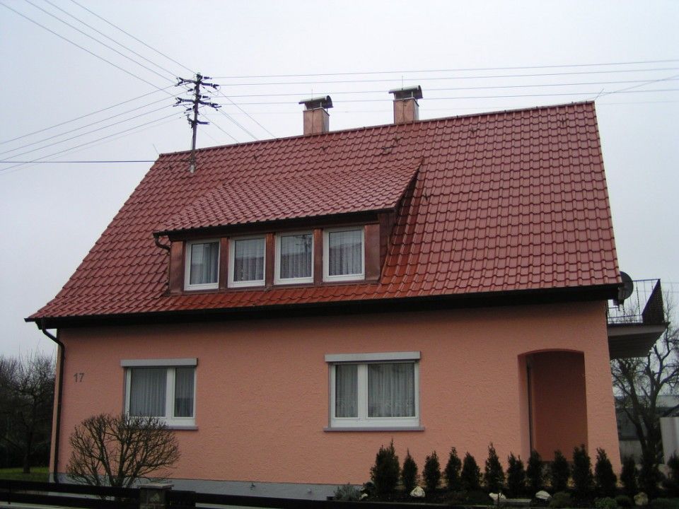 Rotes Hausdach