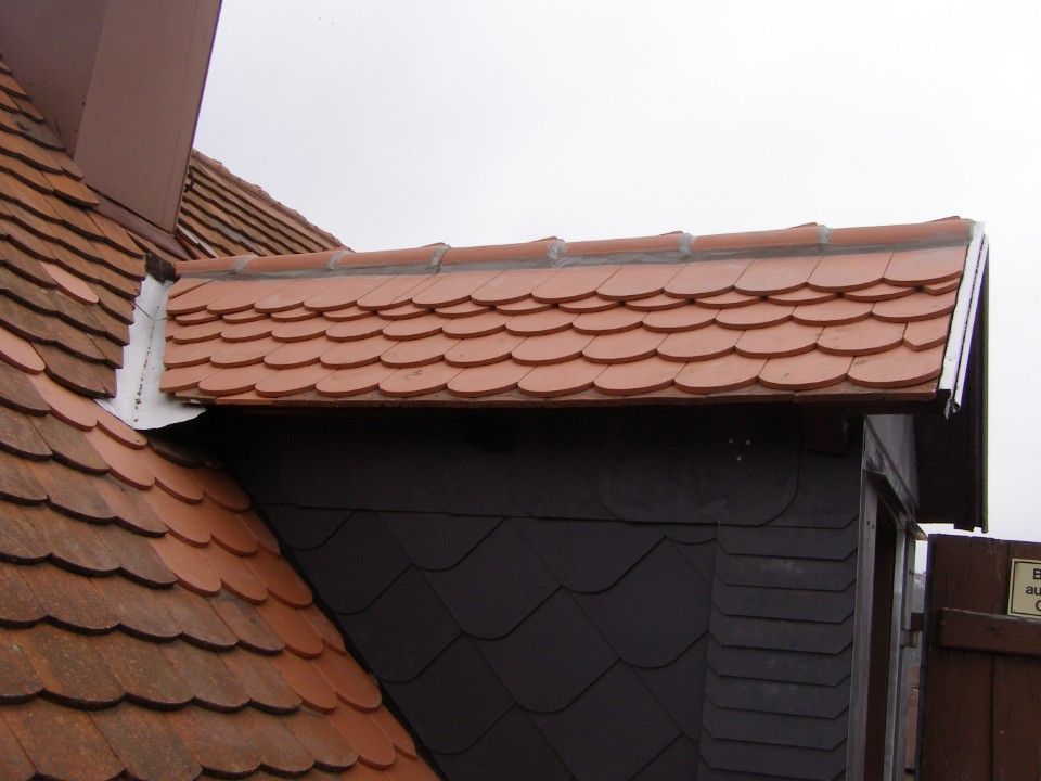 Rotes Ziegeldach