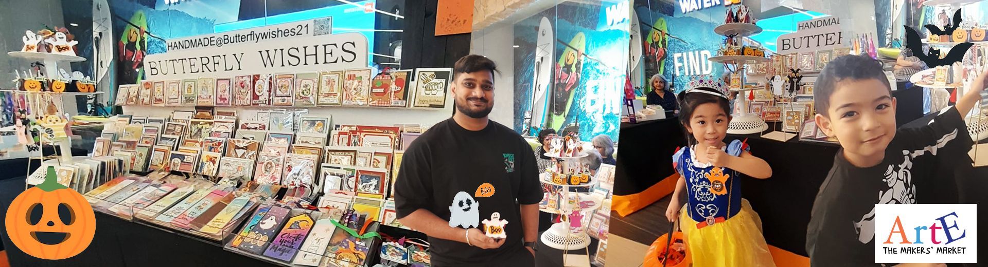 Butterfly Wishes, Pop-up Market Halloween Market, ArtE Makers Market, Times Square Center Dubai 2023