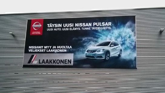 Nissan Pulsar -jälleenmyyjän tuloste