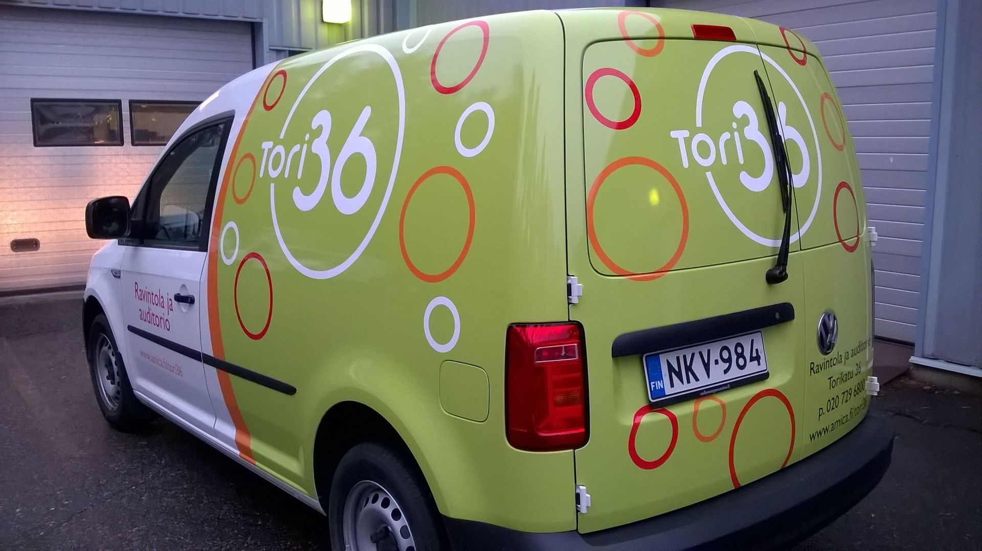 Pakettiauton yliteippaus, Mainosteippaus Pitkänen