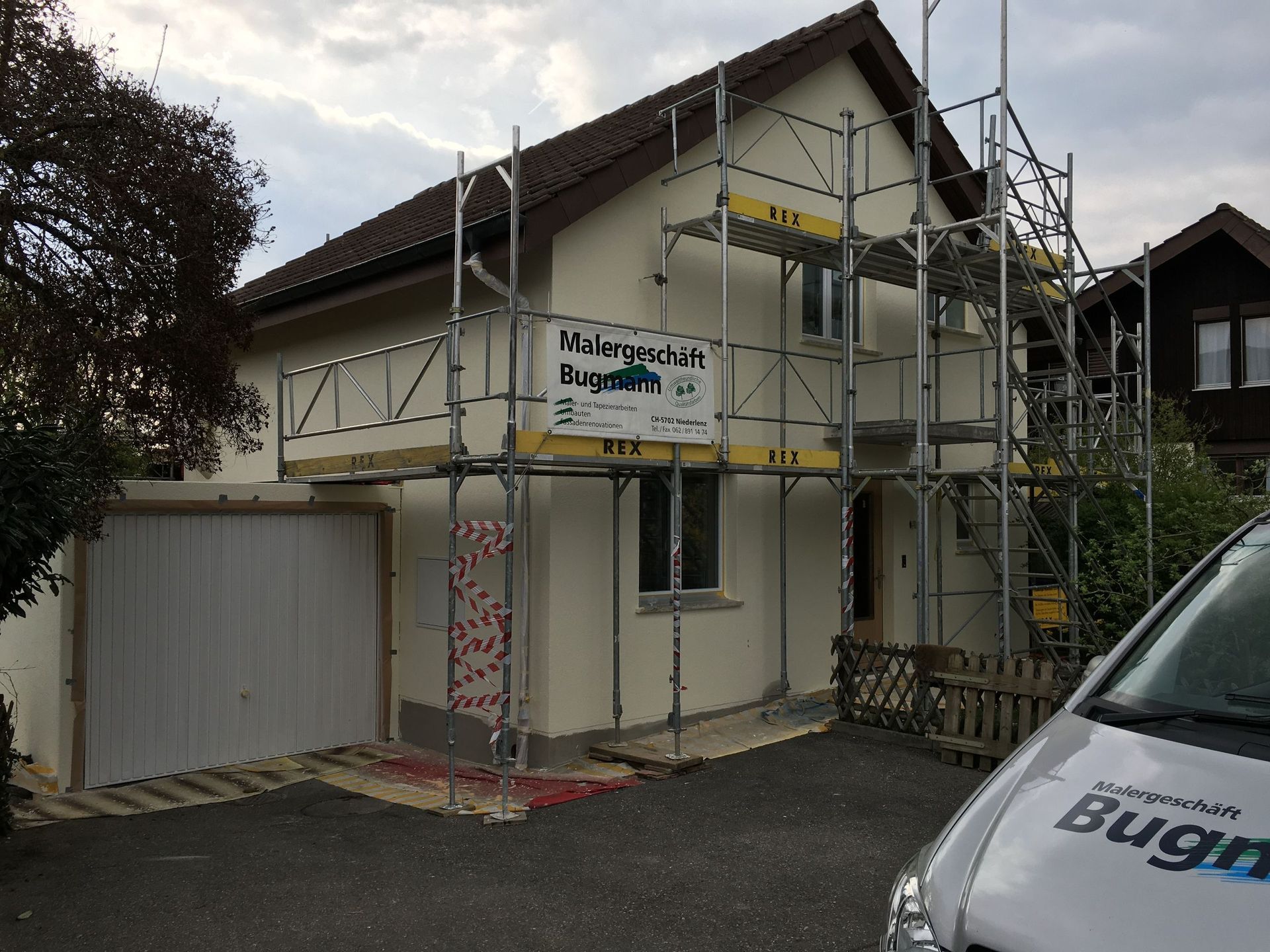 Fassadenarbeiten - Malergeschäft Bugmann - Niederlenz