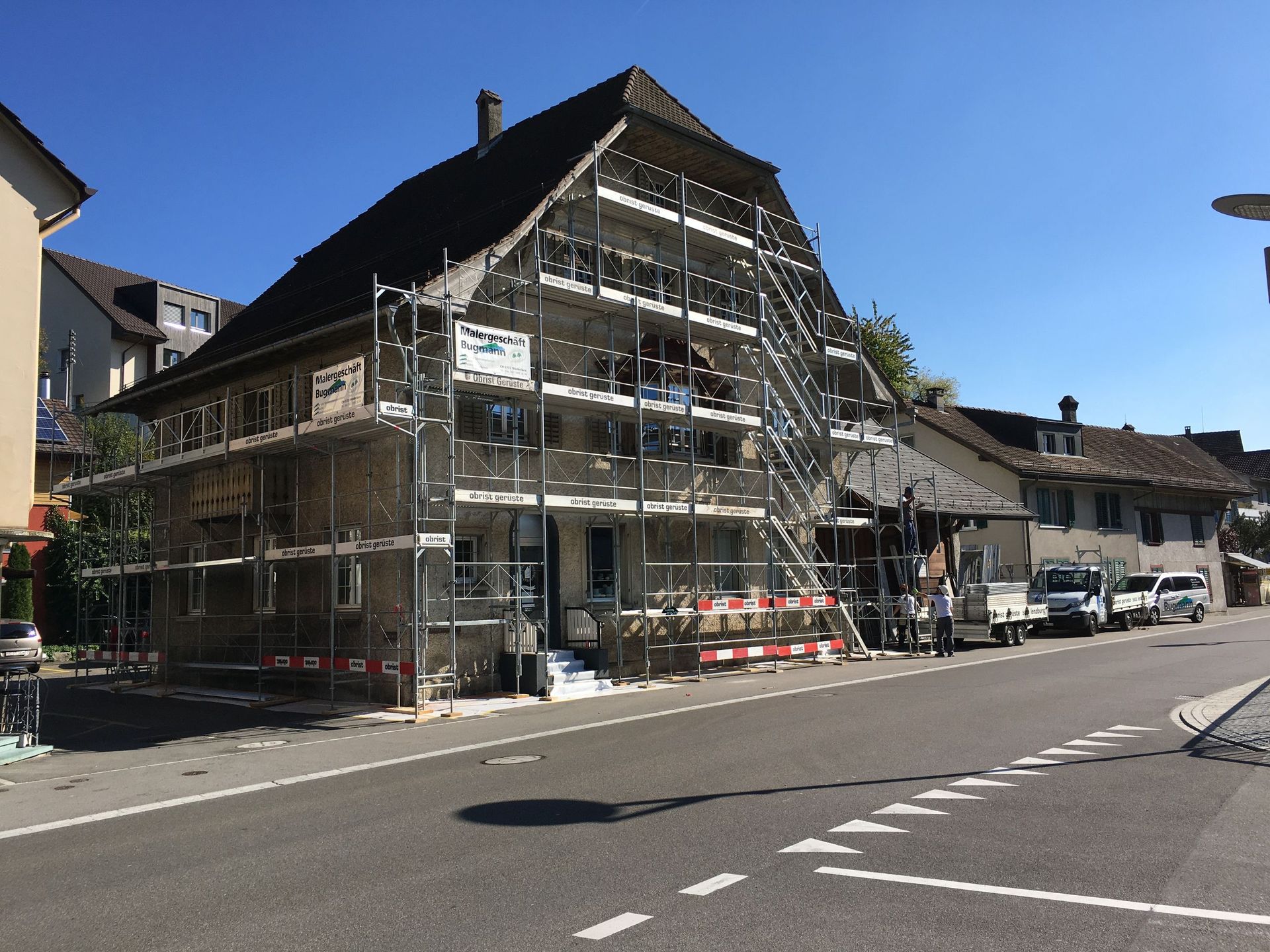 Fassaden mit Wintergarten - Malergeschäft Bugmann - Niederlenz