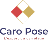 Accueil Logo texte CarPose avec un O bleu-vert dégradé et une douce lueur bleue.