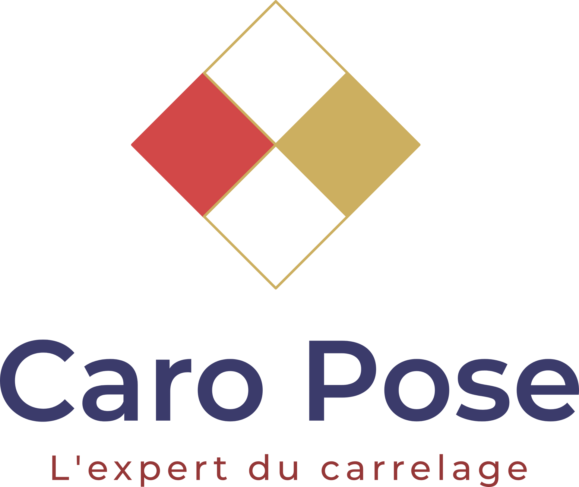 Accueil Logo texte CarPose avec un O bleu-vert dégradé et une douce lueur bleue.