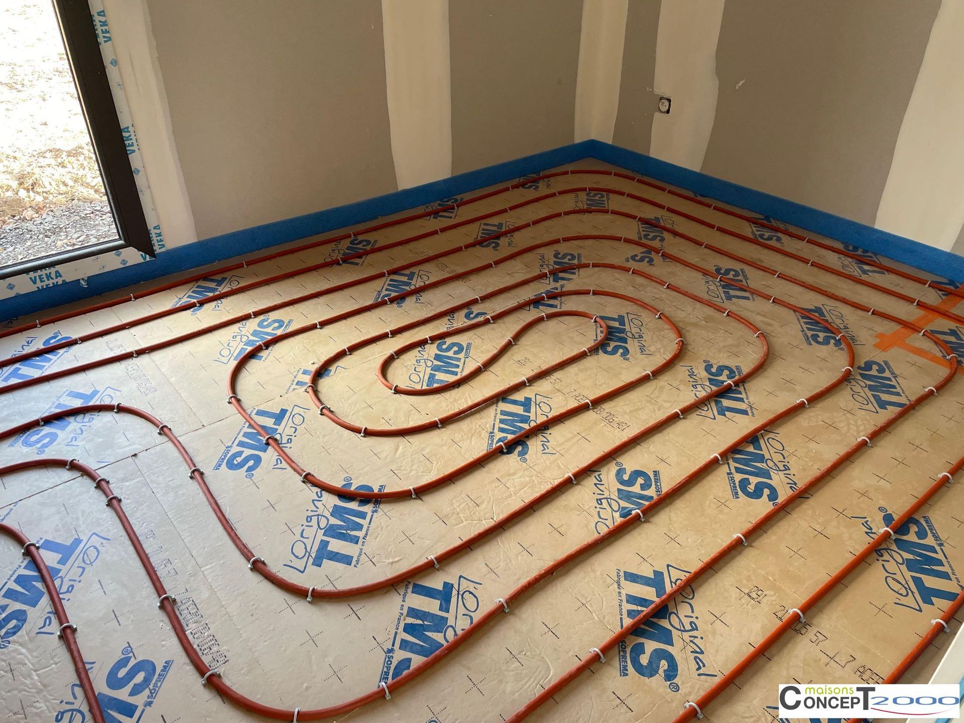 installation d'un chauffage au sol