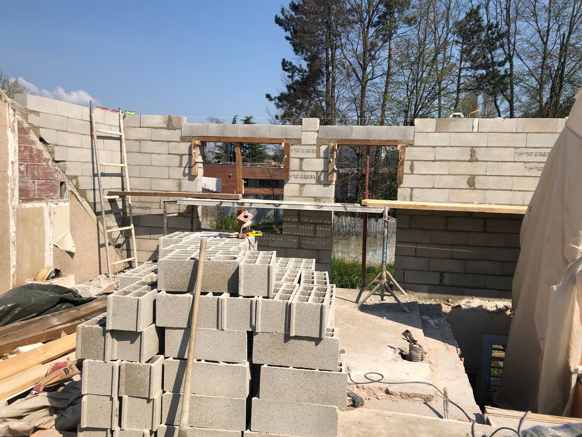 Travaux de maçonnerie en neuf