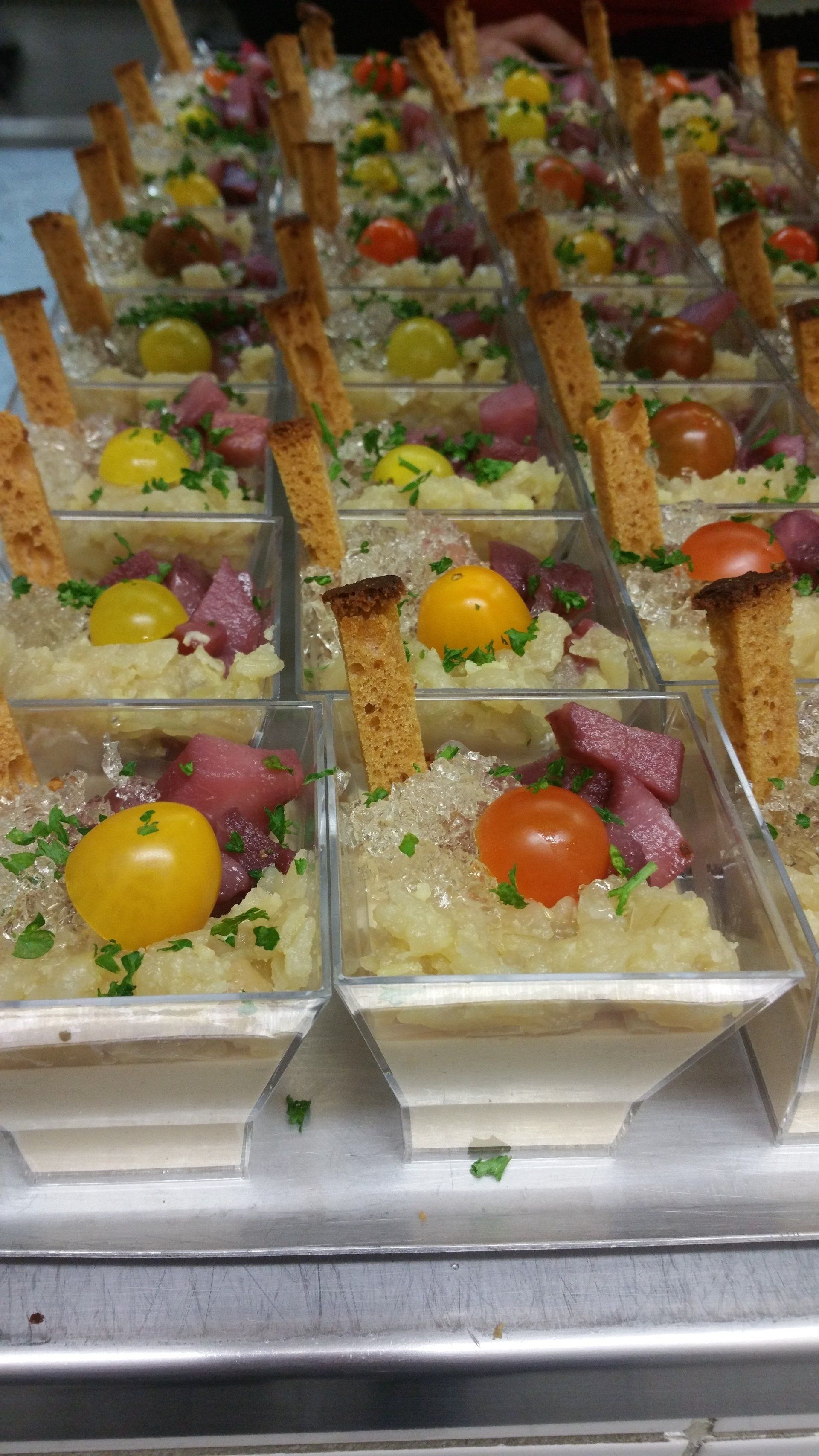 Verrines de légumes