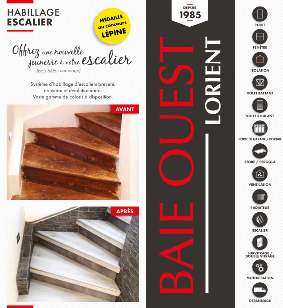 Habillage d'escalier.