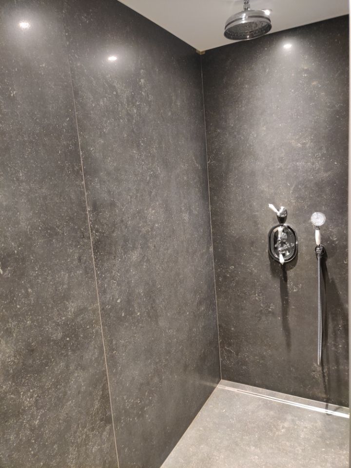 Inloopdouche betonlook