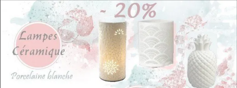 Lampes porcelaine blanche