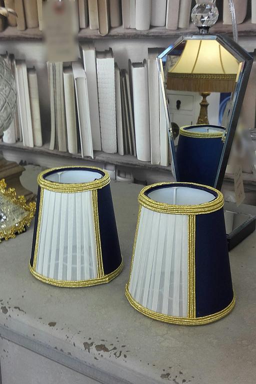 Petits abat-jour plissé mousseline