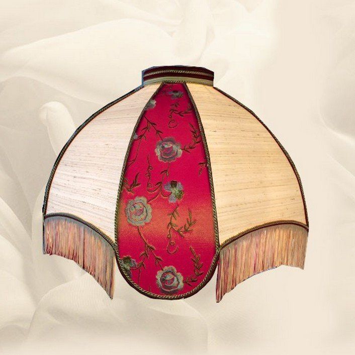 Dôme victorien soie sauvage et soie brodée