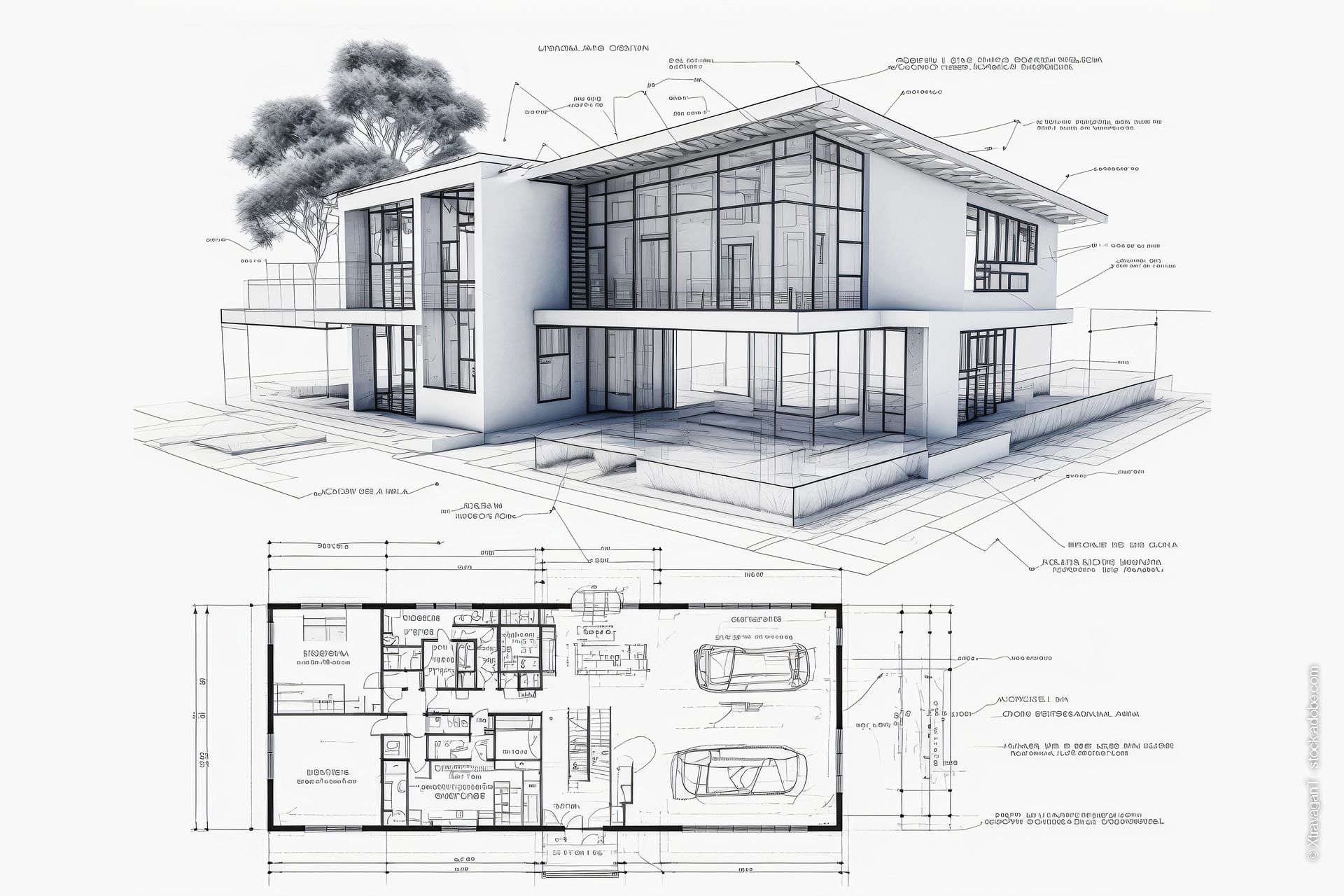Planung von Gebäuden, Innenausbau und Renovierung/Sanierung