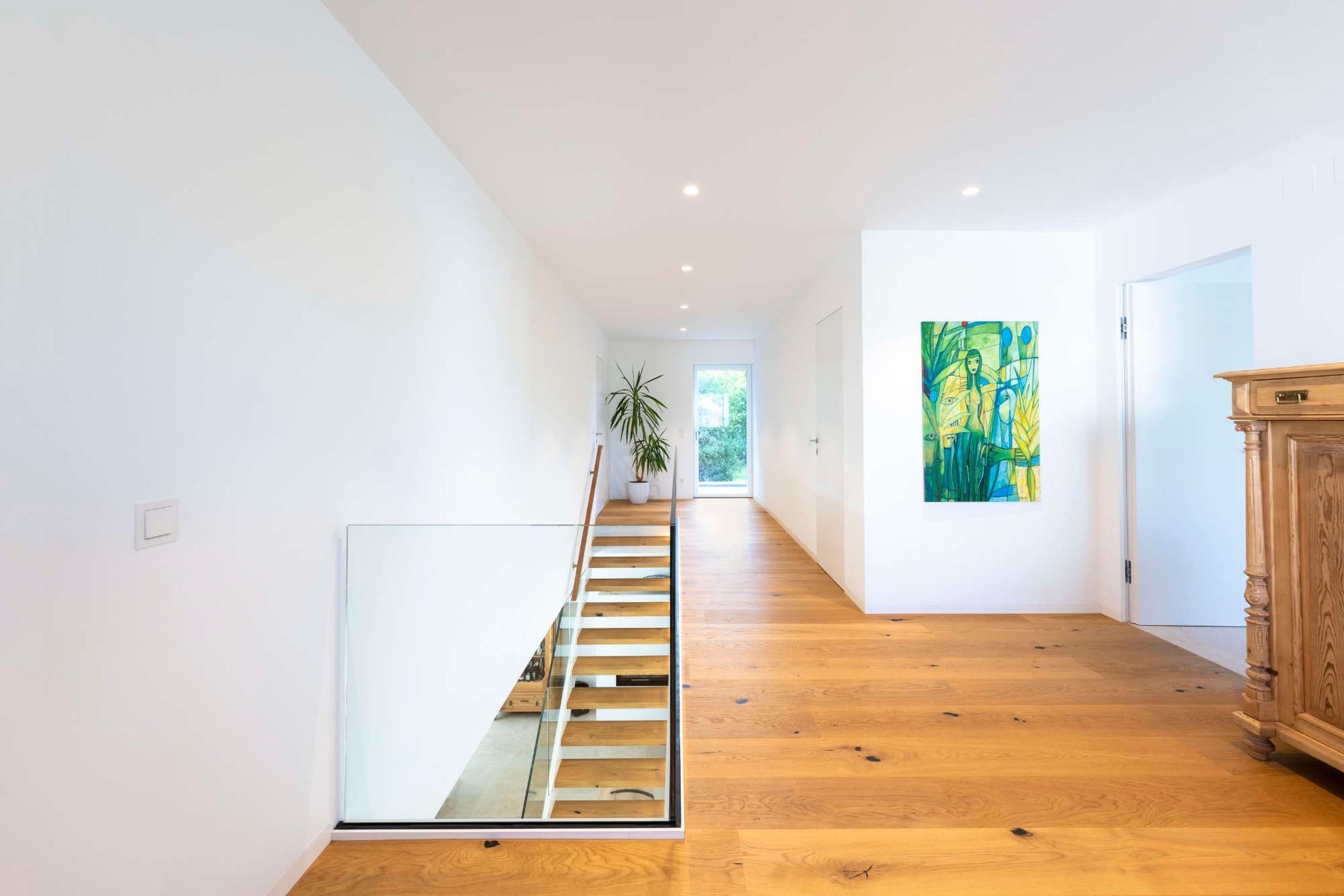 Bau von Maisonettewohnungen und Treppen