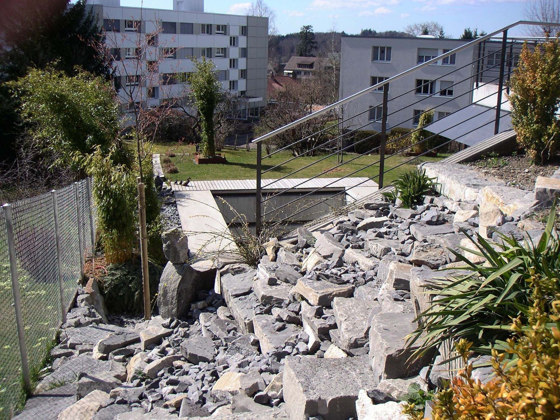 Naturstein im Garten - Alter Gartenbau in Boll