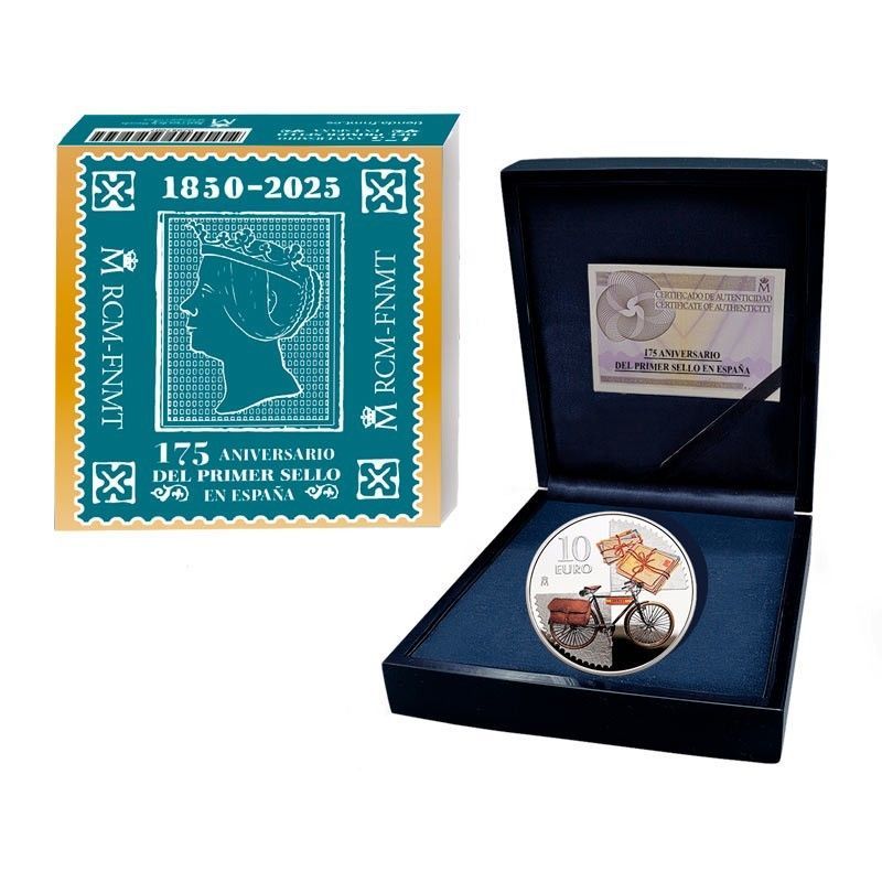 MONEDA 175 ANIVERSARIO DEL SELLO ESPAÑOL