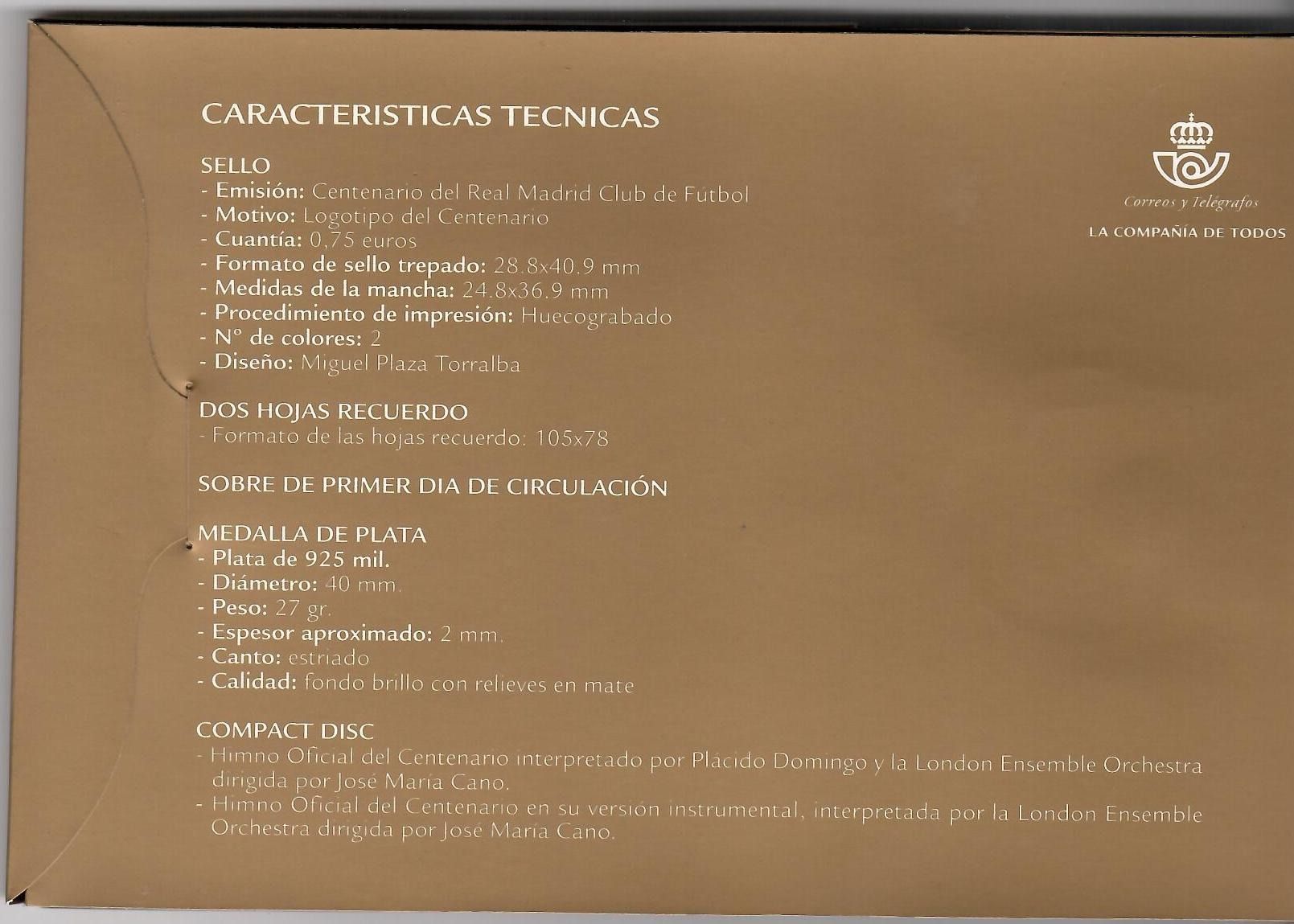 Carpeta centenario Real Madrid