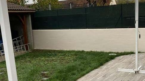 Muret de jardin refait à neuf