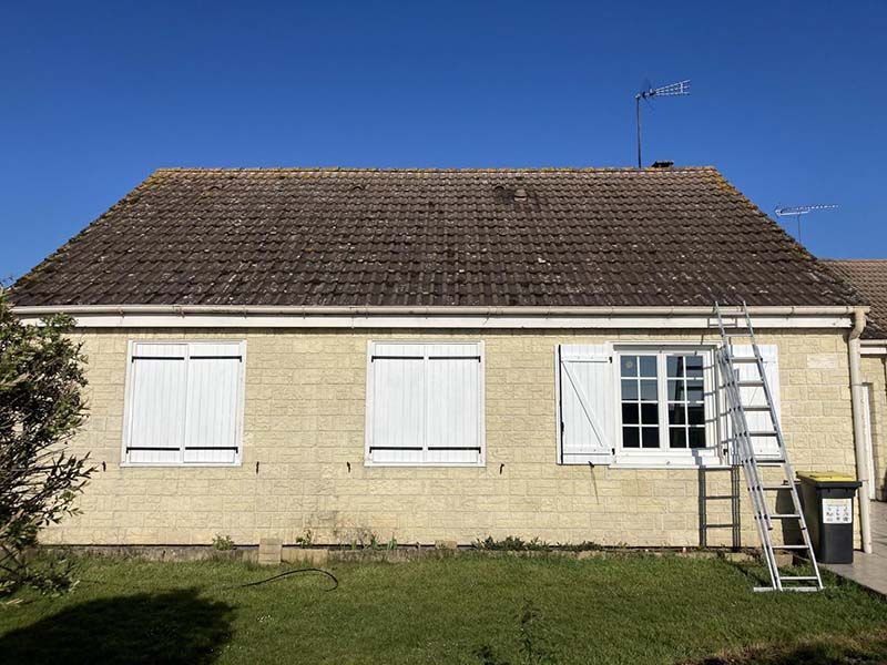Avant nettoyage de toiture