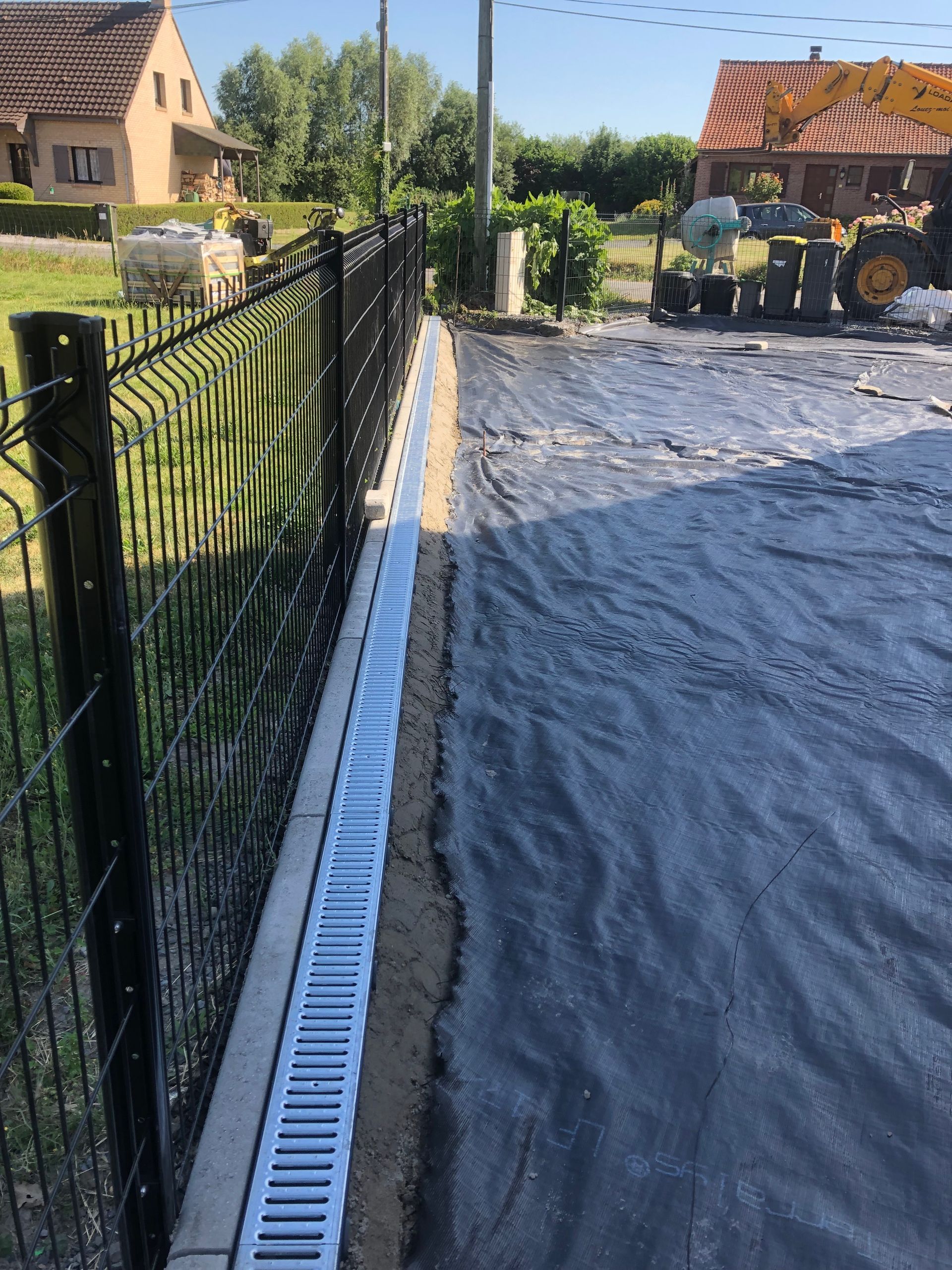 Travaux d'aménagement extérieur