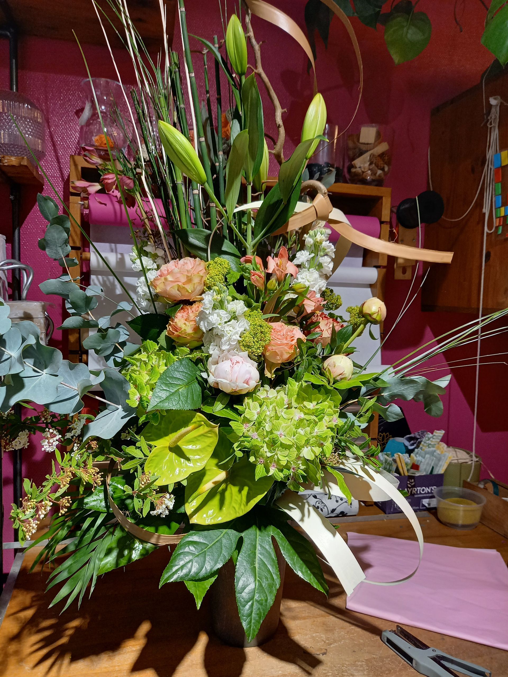 Composition romantique en hauteur