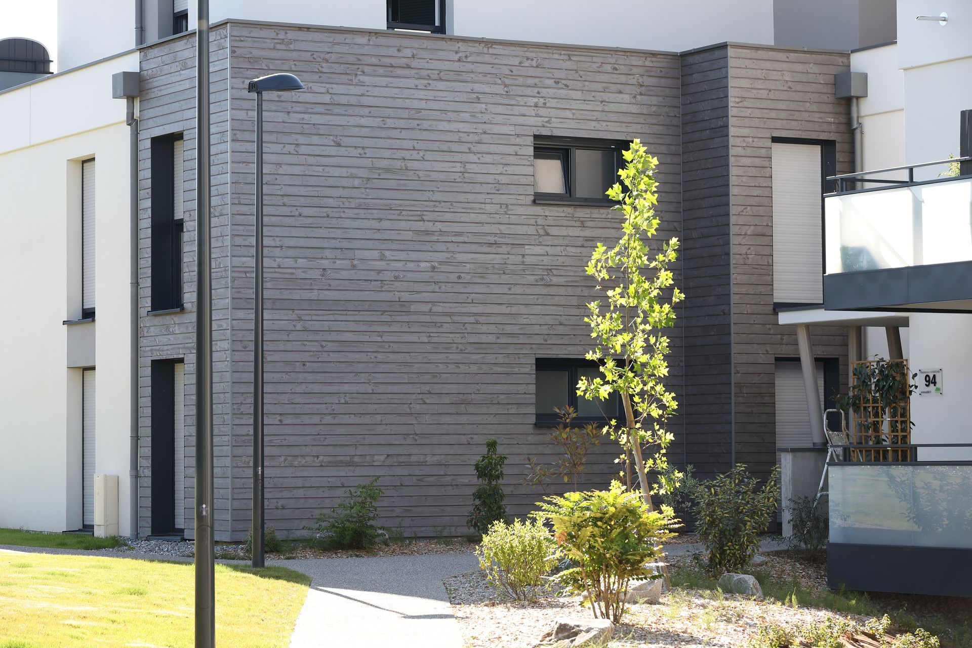 Façade d'un bâtiment  en bois