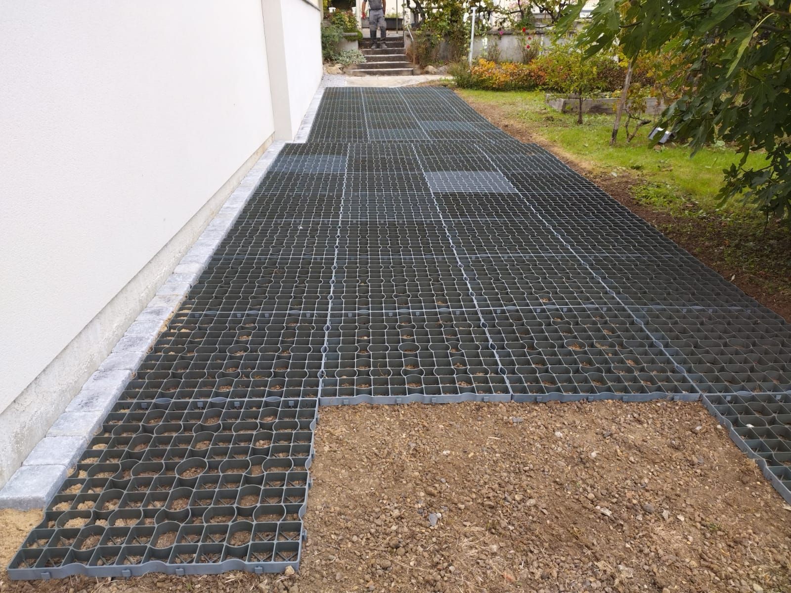 Une allée de pierres