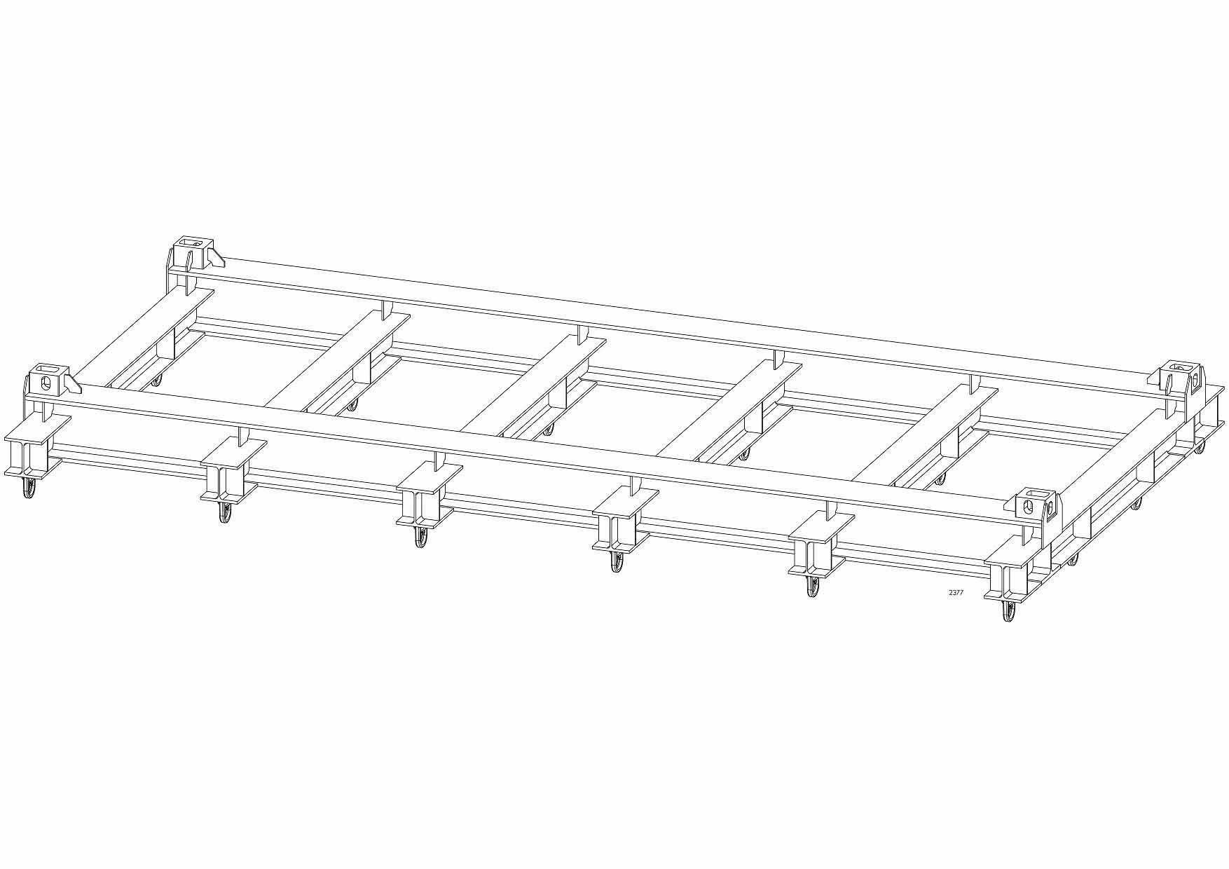 Eine Schwarzweißzeichnung eines Regals mit Haken daran.