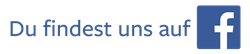 A facebook logo that says du findest uns auf