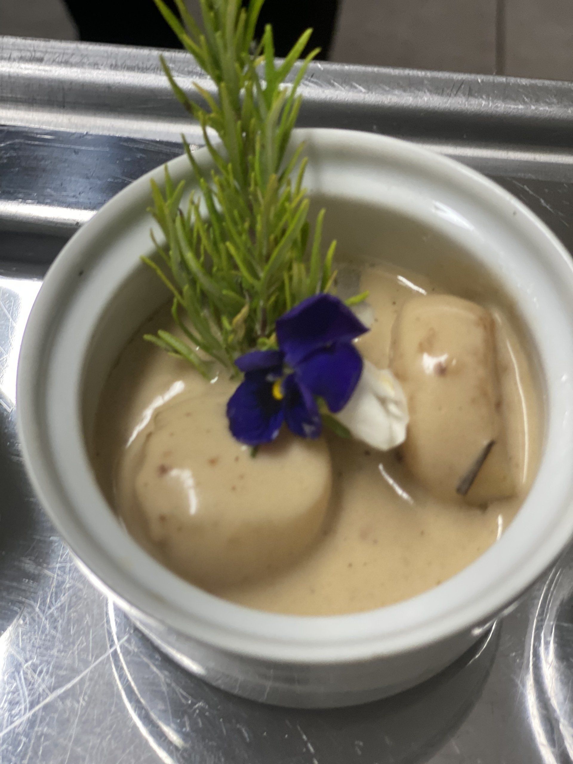 Saint-Jacques fondue de poireaux