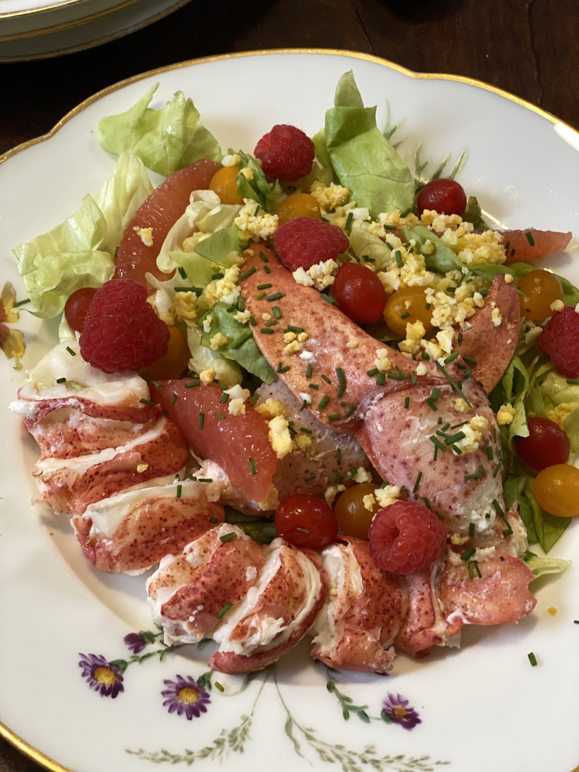 Salade de homard aux agrumes