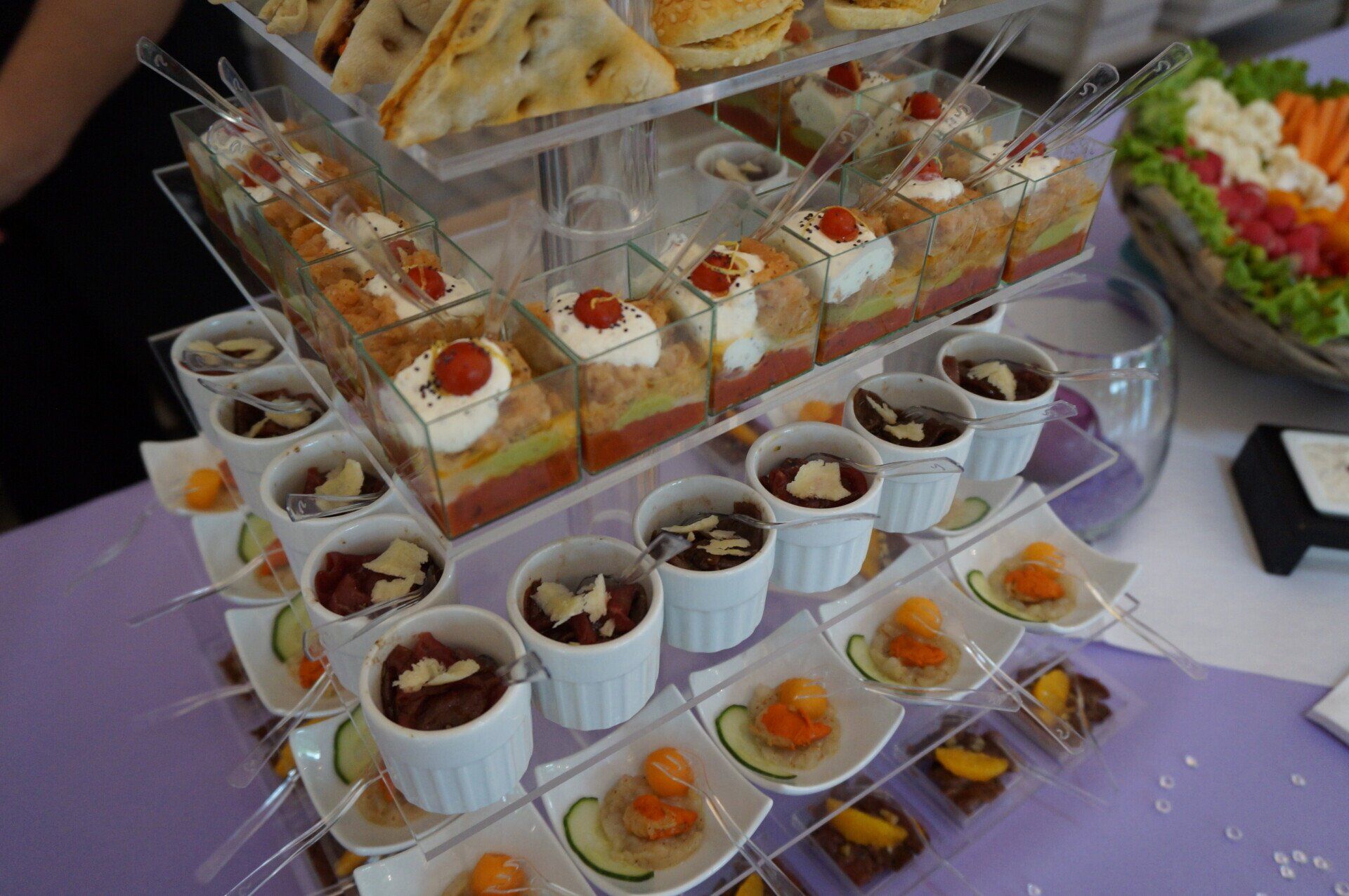 Verrines entrée par Bonnieu Traiteur