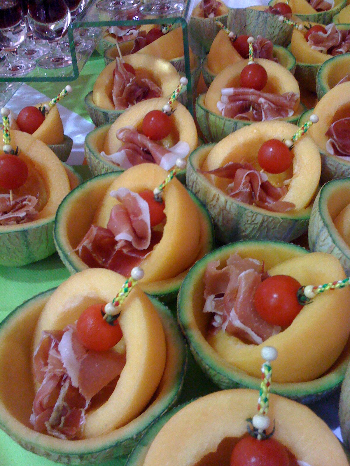 Melon et Jambon sec par Bonnieu Traiteur