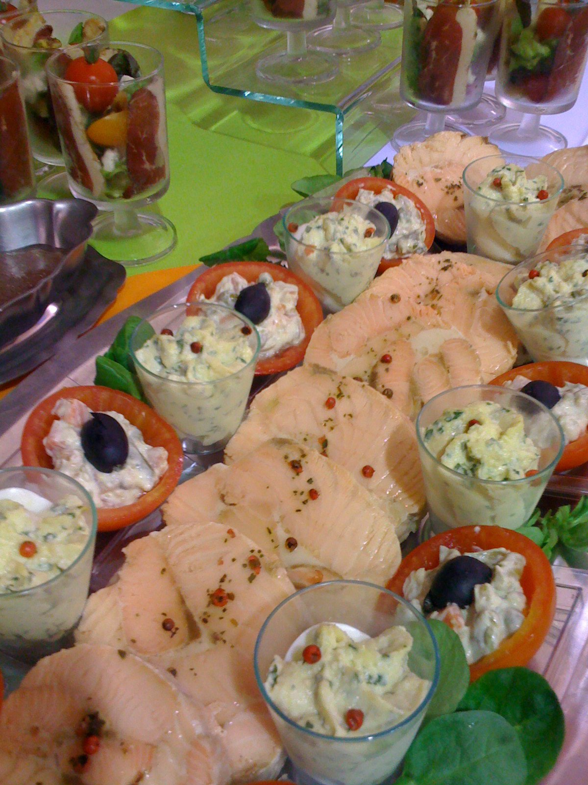 Verrine et saumon par Bonnieu Traiteur