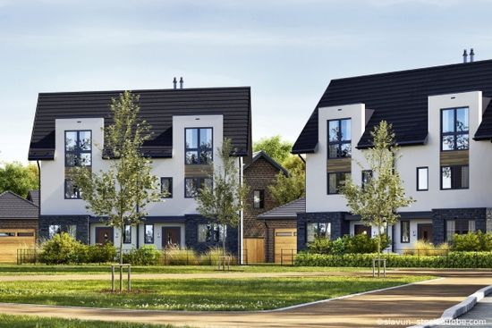 Neue moderne Wohngebäude