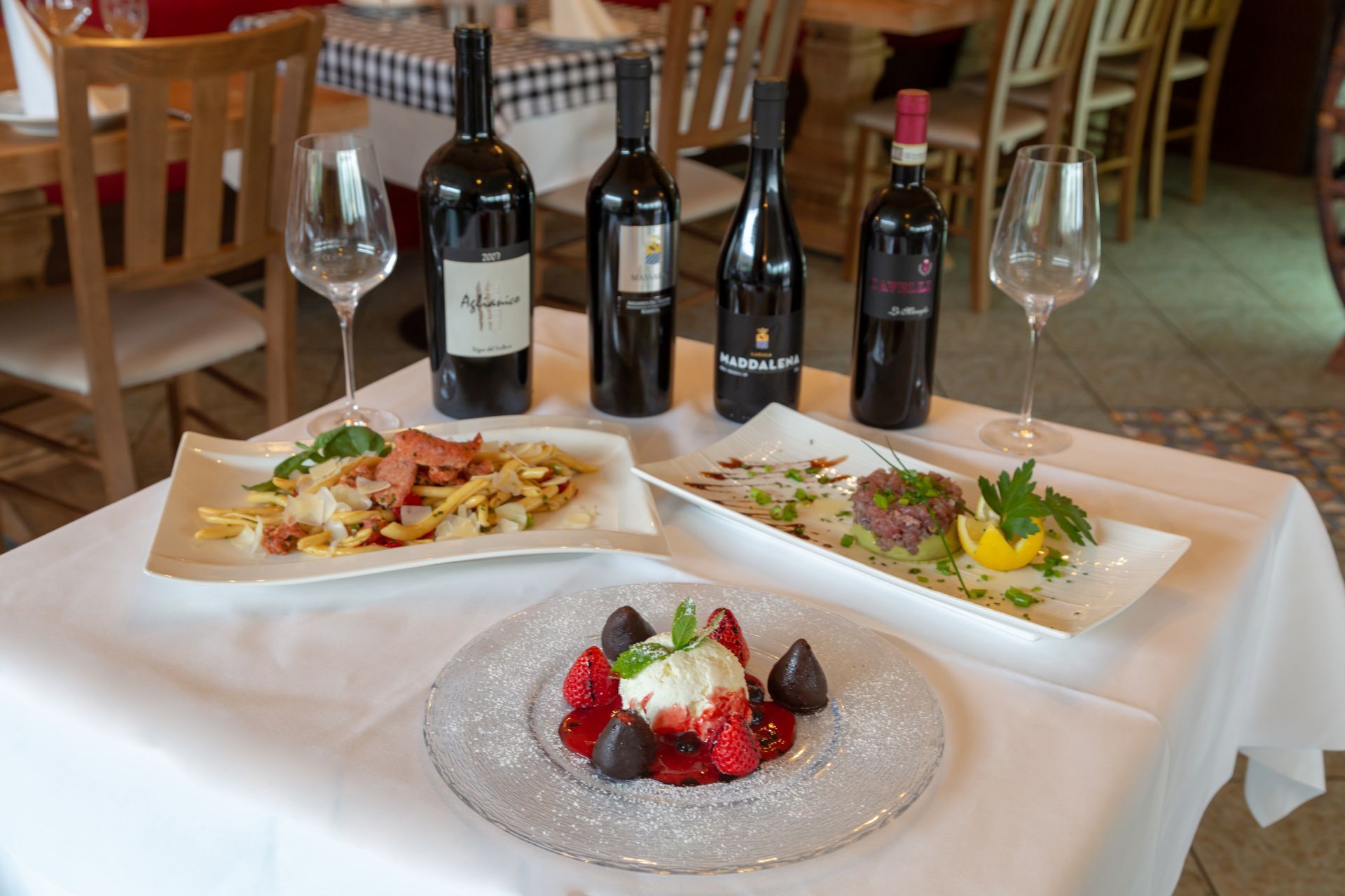 Gerichte der Trattoria Lucania
