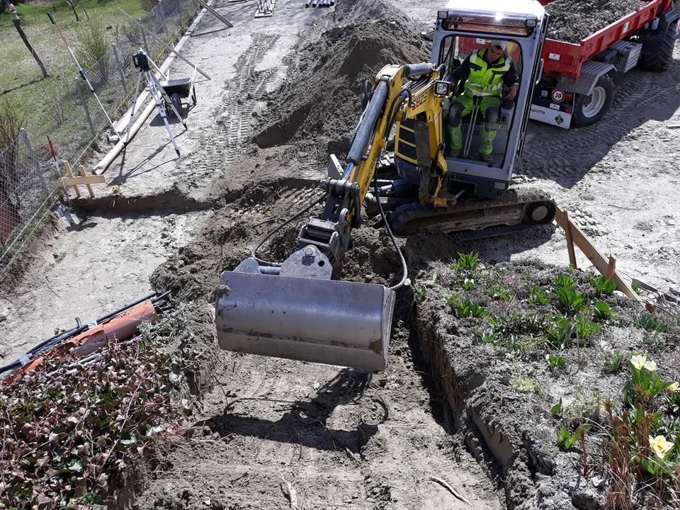 Tiefbau Graben - Gsponer AG Bauunternehmung