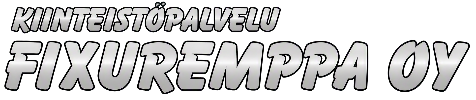 Logo reading “KIINTEISTÖPALVELU FIXUREMPPA OY” in black text on white background
