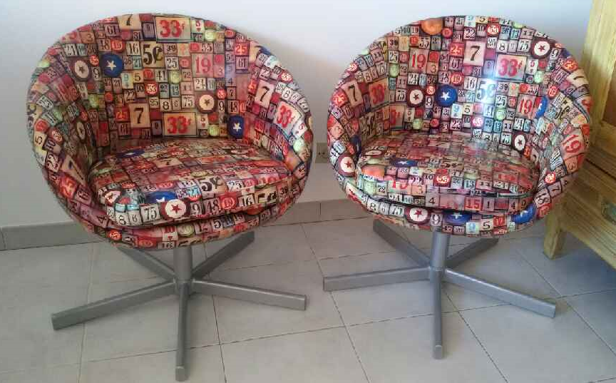 Fauteuils vintage, la paire