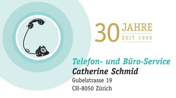 Logo - elefon- und Büroservice Catherine Schmid - Zürich