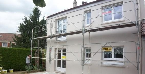 Rénovation de façade  élimination des micro fissures