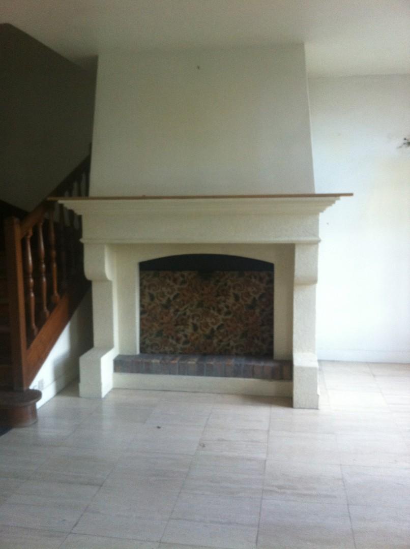 Avant la dépose d'une cheminé encombrant