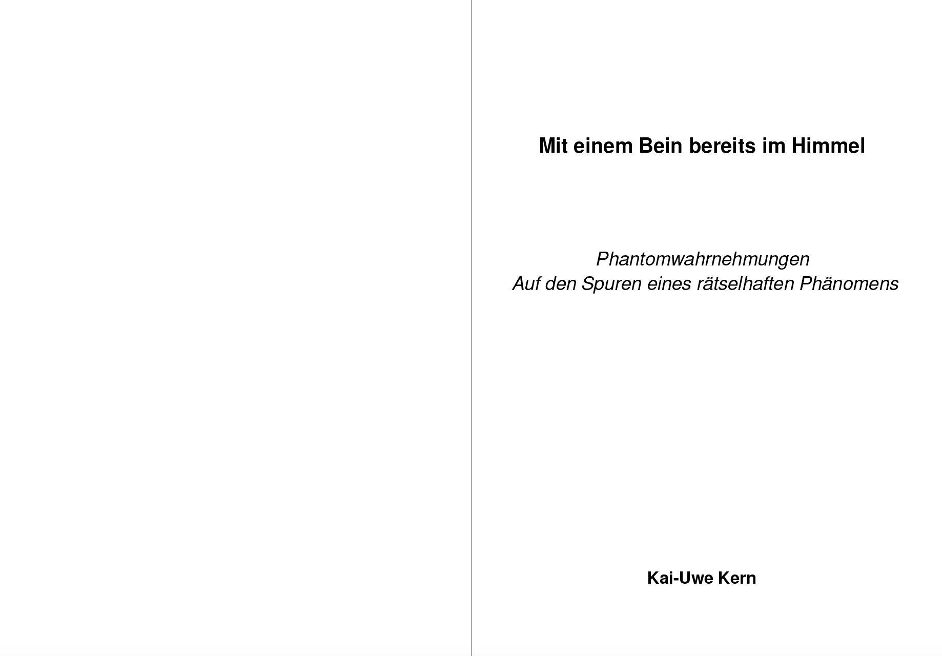 Kai-Uwe Kern, Mit einem Bein bereits im Himmel