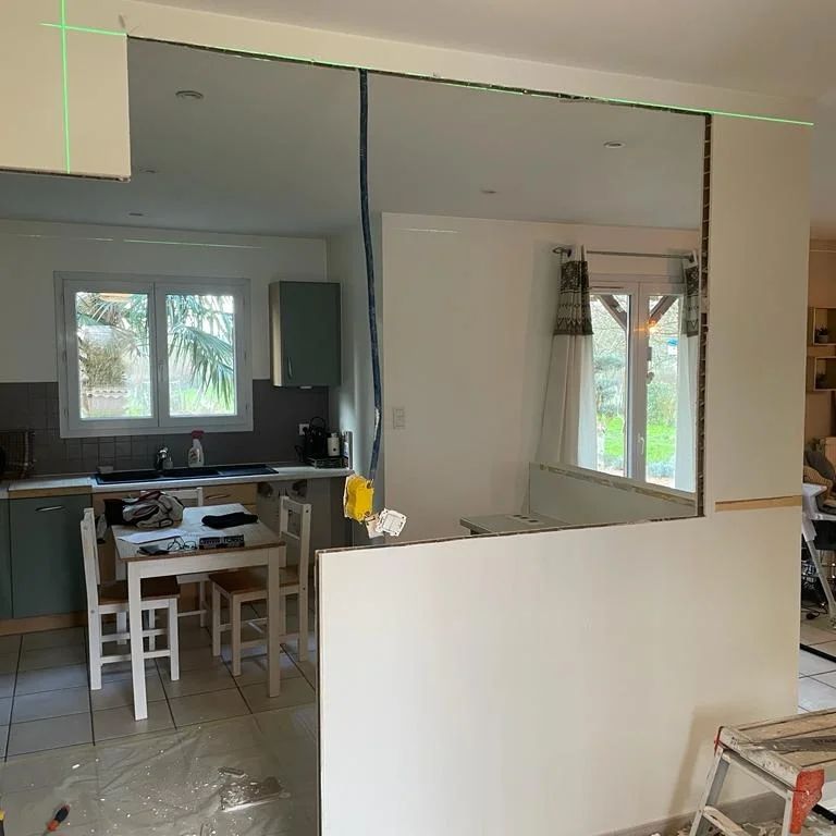 Avant la pose d'une cuisine