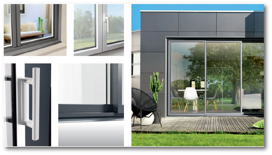 Montage photo de fenêtres et portes-fenêtres de la marque K-LINE®