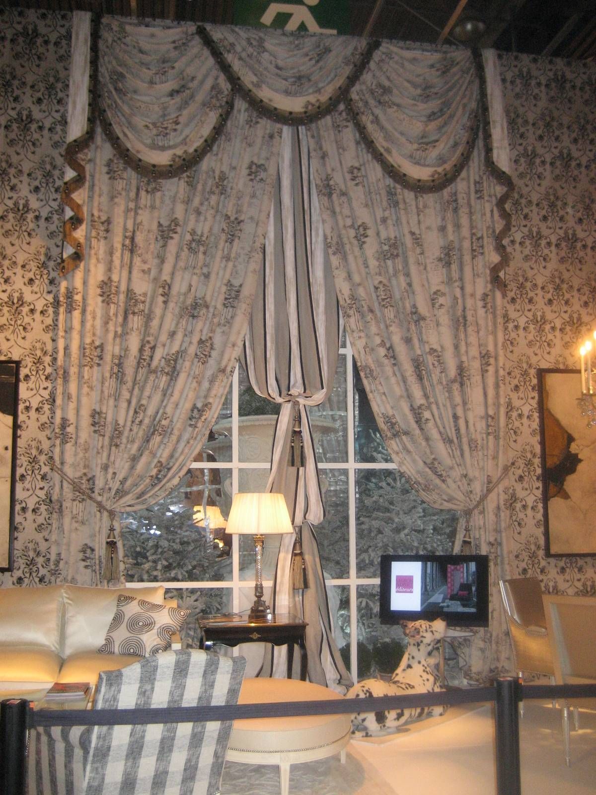 Rideaux style vintage