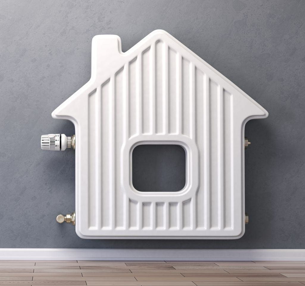 Un radiateur en forme de maison