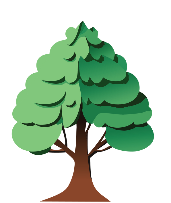 Arbre avec un effet de relief