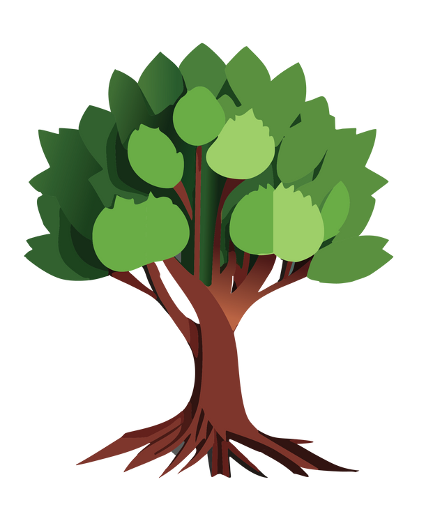 Arbre flottant stylisé
